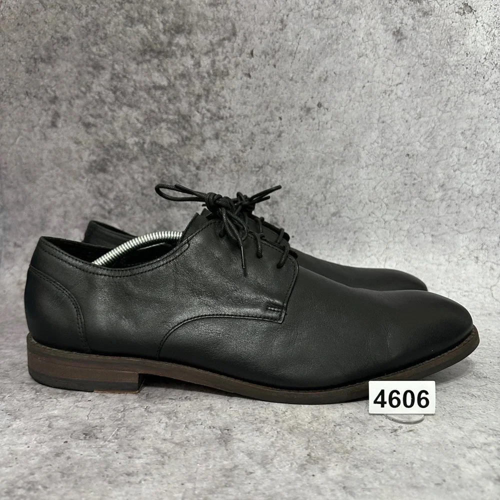 Clarks Flow Plain Oxford Mens Size 13 Black Leather Shoe 261396417120 Lace Up